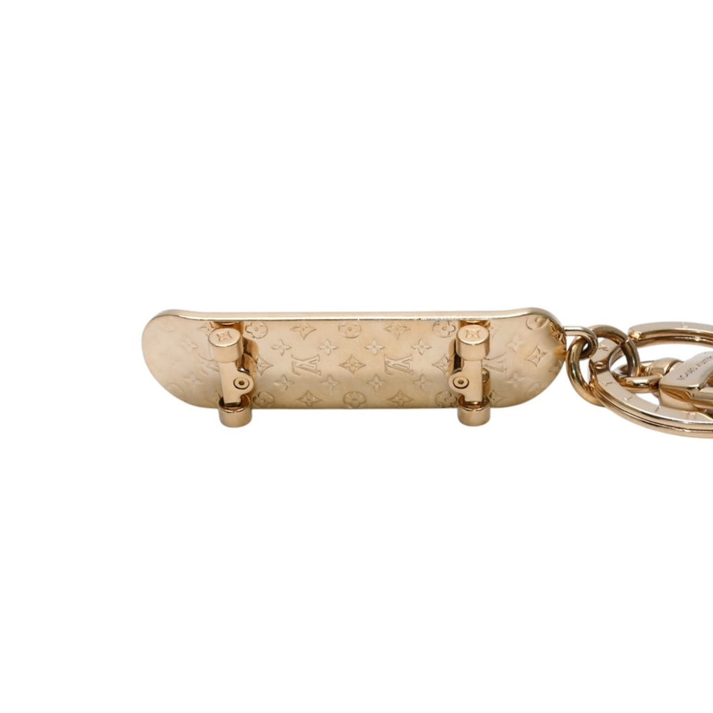 LOUIS VUITTON Keychain LV Skateboard M02187 Pharrell Williams Monogram Gold Good Condition Used 4a002757