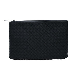 新品未使用 BOTTEGAVENETA ボッテガヴェネタ イントレチャート クラッチバッグ セカンドバッグ ポーチ B08075698G ブラック 中古 4a002764