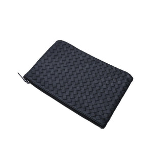 新品未使用 BOTTEGAVENETA ボッテガヴェネタ イントレチャート クラッチバッグ セカンドバッグ ポーチ B08075698G ブラック 中古 4a002764
