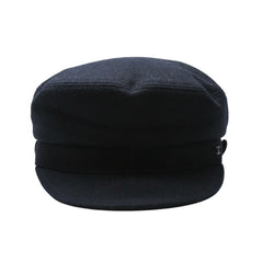 Very Good Condition CHANEL Black Hat Coco Mark LAINE WOOL Wool Size M Used 4a002711