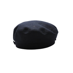 Very Good Condition CHANEL Black Hat Coco Mark LAINE WOOL Wool Size M Used 4a002711