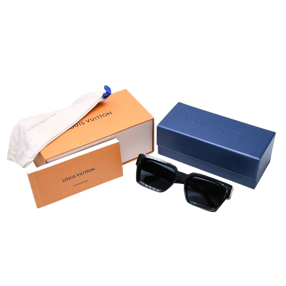 LOUIS VUITTON ルイヴィトン サングラス Z1165E 1.1 ミリオネア ブラック 58□17 145 ゴールド金具 美品 中古 4a002375