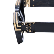 画像をギャラリービューアに読み込む, LOUIS VUITTON ルイヴィトン サングラス Z1165E 1.1 ミリオネア ブラック 58□17 145 ゴールド金具 美品 中古 4a002375