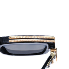 画像をギャラリービューアに読み込む, LOUIS VUITTON ルイヴィトン サングラス Z1165E 1.1 ミリオネア ブラック 58□17 145 ゴールド金具 美品 中古 4a002375
