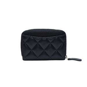 極美品 CHANEL シャネル クラシック ジップコインパース 小銭入れ A84511 31番台 ココマーク ラムスキン ブラック 中古 4a002571