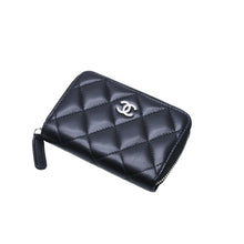 Load image into Gallery viewer, 極美品 CHANEL シャネル クラシック ジップコインパース 小銭入れ A84511 31番台 ココマーク ラムスキン ブラック 中古 4a002571