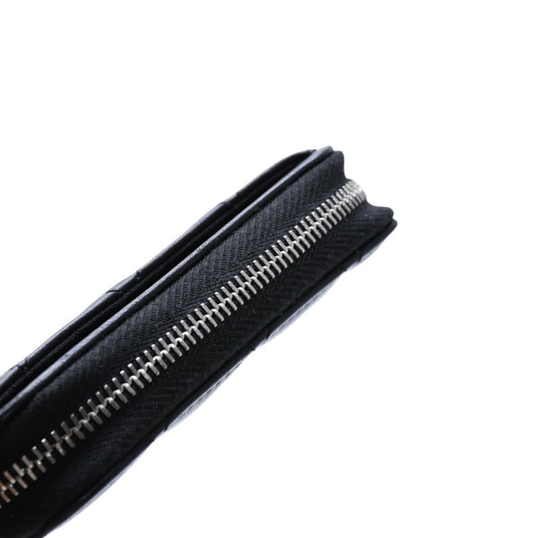 極美品 CHANEL シャネル クラシック ジップコインパース 小銭入れ A84511 31番台 ココマーク ラムスキン ブラック 中古 4a002571