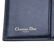 画像をギャラリービューアに読み込む, 新品未使用 Christian Dior クリスチャンディオール パスポートケース カードケース MA0199 オブリーク ジャガード ネイビー 中古 4a002765