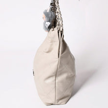 画像をギャラリービューアに読み込む, 極美品 CHANEL シャネル 22 ハンドバッグ ショルダーバッグ ランダム番台 シャイニーカーフスキン グレー シルバー金具 中古 4a002768