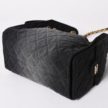 画像をギャラリービューアに読み込む, 新品未使用 CHANEL シャネル 26SS CHANEL 25 ミニ ワンショルダーバッグ AS5631 ランダム番台 ココマーク デニム ブラック 中古 4a002521