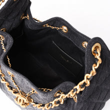 画像をギャラリービューアに読み込む, 新品未使用 CHANEL シャネル 26SS CHANEL 25 ミニ ワンショルダーバッグ AS5631 ランダム番台 ココマーク デニム ブラック 中古 4a002521