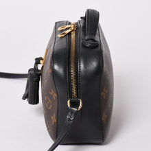 画像をギャラリービューアに読み込む, LOUIS VUITTON ルイヴィトン サントンジュ ショルダーバッグ モノグラムキャンバス ノワールカーフレザー ダブルタッセル M43555 ブラウン ブラック 美品 中古 4a002512