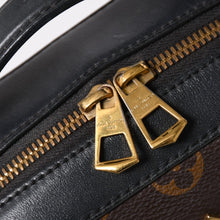 画像をギャラリービューアに読み込む, LOUIS VUITTON ルイヴィトン サントンジュ ショルダーバッグ モノグラムキャンバス ノワールカーフレザー ダブルタッセル M43555 ブラウン ブラック 美品 中古 4a002512