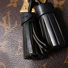 画像をギャラリービューアに読み込む, LOUIS VUITTON ルイヴィトン サントンジュ ショルダーバッグ モノグラムキャンバス ノワールカーフレザー ダブルタッセル M43555 ブラウン ブラック 美品 中古 4a002512