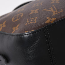 画像をギャラリービューアに読み込む, LOUIS VUITTON ルイヴィトン サントンジュ ショルダーバッグ モノグラムキャンバス ノワールカーフレザー ダブルタッセル M43555 ブラウン ブラック 美品 中古 4a002512