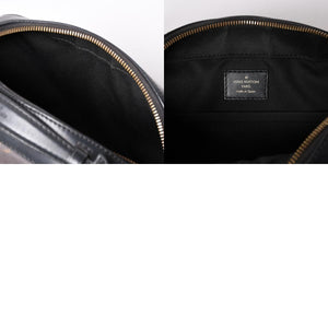 LOUIS VUITTON ルイヴィトン サントンジュ ショルダーバッグ モノグラムキャンバス ノワールカーフレザー ダブルタッセル M43555 ブラウン ブラック 美品 中古 4a002512