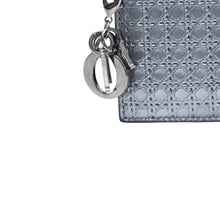 画像をギャラリービューアに読み込む, CHRISTIAN DIOR クリスチャンディオール カードケース 名刺入れ メタリック グレー シルバー金具 24-MA-0145 中古 4a002782