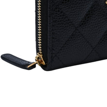 画像をギャラリービューアに読み込む, 極美品 CHANEL シャネル クラシックジップコインパース 小銭入れ AP0216 ランダム番台 ココマーク キャビアスキン ブラック 中古 4a002546