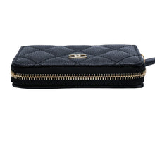 画像をギャラリービューアに読み込む, 極美品 CHANEL シャネル クラシックジップコインパース 小銭入れ AP0216 ランダム番台 ココマーク キャビアスキン ブラック 中古 4a002546