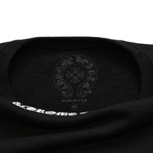 画像をギャラリービューアに読み込む, CHROME HEARTS クロムハーツ Neck Logo Crewneck Sweatshirt クルーネック スクロールロゴ CHロゴ SW スウェット 美品 中古 4a002781