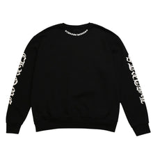 画像をギャラリービューアに読み込む, CHROME HEARTS クロムハーツ Neck Logo Crewneck Sweatshirt クルーネック スクロールロゴ CHロゴ SW スウェット 美品 中古 4a002781