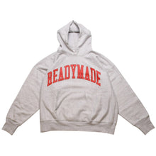画像をギャラリービューアに読み込む, 極美品 READYMADE レディメイド HOODIE ARCH LOGO/SWEAT PANTS GRAY セットアップ パーカー パンツ グレー レッド 裏起毛 カレッジロゴ 中古 4a002600