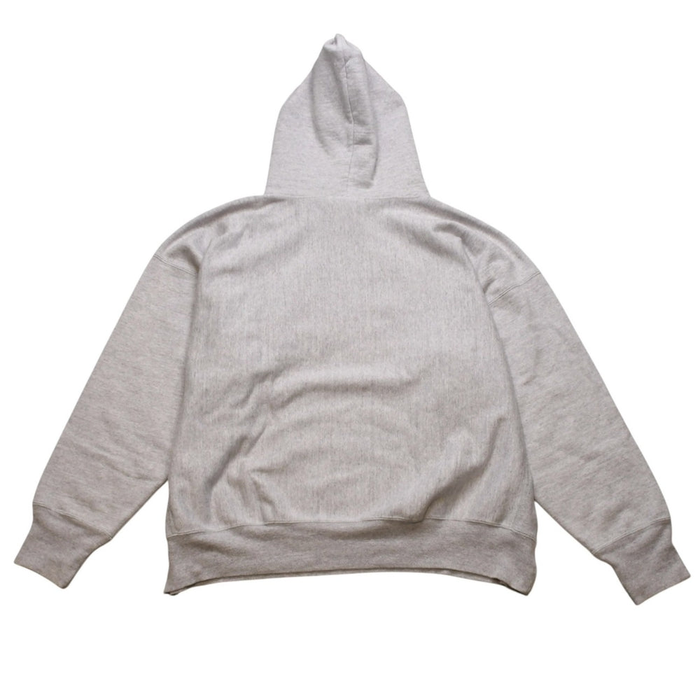 極美品 READYMADE レディメイド HOODIE ARCH LOGO/SWEAT PANTS GRAY セットアップ パーカー パンツ グレー レッド 裏起毛 カレッジロゴ 中古 4a002600
