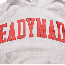 画像をギャラリービューアに読み込む, 極美品 READYMADE レディメイド HOODIE ARCH LOGO/SWEAT PANTS GRAY セットアップ パーカー パンツ グレー レッド 裏起毛 カレッジロゴ 中古 4a002600