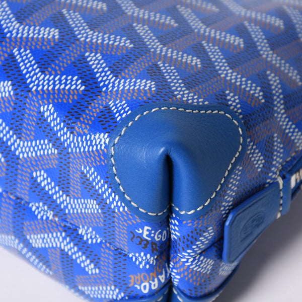 Like new GOYARD Goyard Pouch Vendome Cosmetic Pouch Blue Silver Hardware Used 4a002784