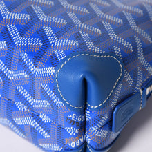 画像をギャラリービューアに読み込む, 新品同様 GOYARD ゴヤール ポーチ ヴァンドーム コスメティックポーチ ブルー シルバー金具 中古 4a002784