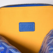 画像をギャラリービューアに読み込む, 新品同様 GOYARD ゴヤール ポーチ ヴァンドーム コスメティックポーチ ブルー シルバー金具 中古 4a002784