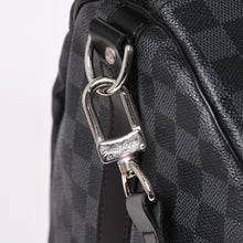 画像をギャラリービューアに読み込む, 極美品 ルイヴィトン LOUIS VUITTON キーポル バンドリエール 55 ボストンバッグ ダミエ グラフィット ブラック N41413 中古 4a002792