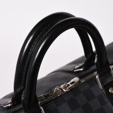 画像をギャラリービューアに読み込む, 極美品 ルイヴィトン LOUIS VUITTON キーポル バンドリエール 55 ボストンバッグ ダミエ グラフィット ブラック N41413 中古 4a002792