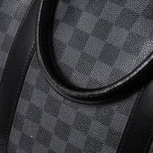 画像をギャラリービューアに読み込む, 極美品 ルイヴィトン LOUIS VUITTON キーポル バンドリエール 55 ボストンバッグ ダミエ グラフィット ブラック N41413 中古 4a002792