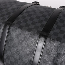 画像をギャラリービューアに読み込む, 極美品 ルイヴィトン LOUIS VUITTON キーポル バンドリエール 55 ボストンバッグ ダミエ グラフィット ブラック N41413 中古 4a002792