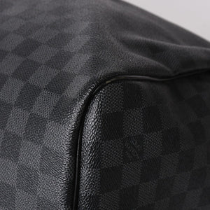Very Good LOUIS VUITTON Keepall Bandouliere 55 Boston Bag Damier Graphite Black N41413 Used 4a002792