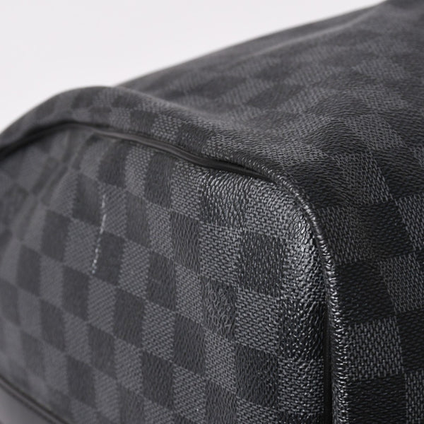 Very Good LOUIS VUITTON Keepall Bandouliere 55 Boston Bag Damier Graphite Black N41413 Used 4a002792
