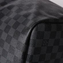 画像をギャラリービューアに読み込む, 極美品 ルイヴィトン LOUIS VUITTON キーポル バンドリエール 55 ボストンバッグ ダミエ グラフィット ブラック N41413 中古 4a002792