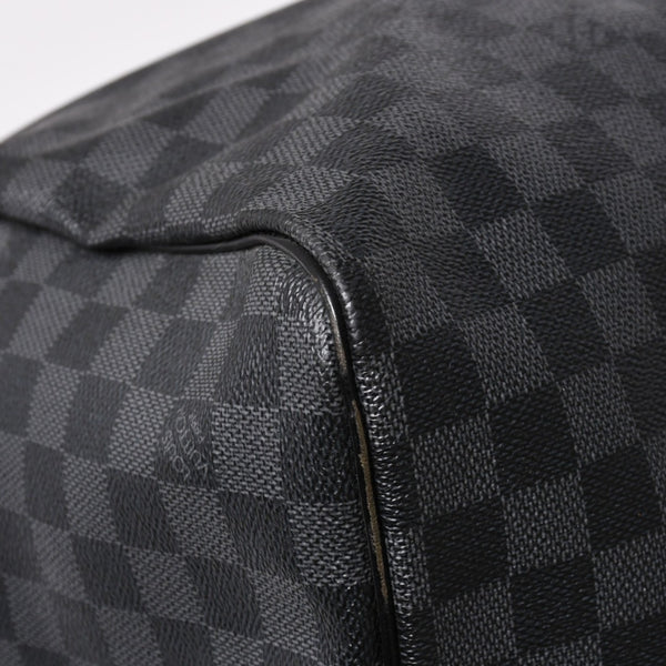 Very Good LOUIS VUITTON Keepall Bandouliere 55 Boston Bag Damier Graphite Black N41413 Used 4a002792