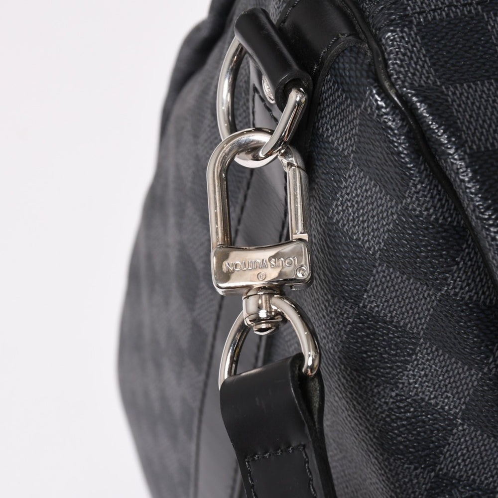 極美品 ルイヴィトン LOUIS VUITTON キーポル バンドリエール 55 ボストンバッグ ダミエ グラフィット ブラック N41413 中古 4a002793
