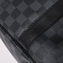画像をギャラリービューアに読み込む, 極美品 ルイヴィトン LOUIS VUITTON キーポル バンドリエール 55 ボストンバッグ ダミエ グラフィット ブラック N41413 中古 4a002793