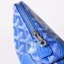 画像をギャラリービューアに読み込む, 新品同様 GOYARD ゴヤール ポーチ ヴァンドーム コスメティックポーチ ブルー シルバー金具 中古 4a002784