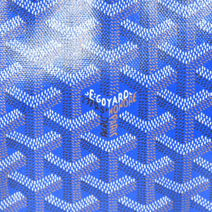 Like new GOYARD Goyard Pouch Vendome Cosmetic Pouch Blue Silver Hardware Used 4a002784