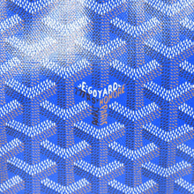 画像をギャラリービューアに読み込む, 新品同様 GOYARD ゴヤール ポーチ ヴァンドーム コスメティックポーチ ブルー シルバー金具 中古 4a002784