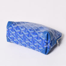 画像をギャラリービューアに読み込む, 新品同様 GOYARD ゴヤール ポーチ ヴァンドーム コスメティックポーチ ブルー シルバー金具 中古 4a002784