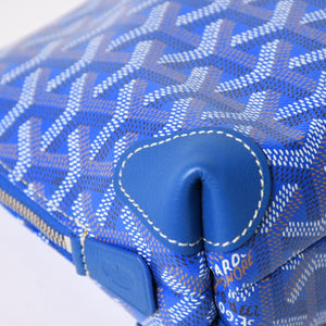 Like new GOYARD Goyard Pouch Vendome Cosmetic Pouch Blue Silver Hardware Used 4a002784