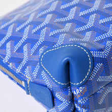 画像をギャラリービューアに読み込む, 新品同様 GOYARD ゴヤール ポーチ ヴァンドーム コスメティックポーチ ブルー シルバー金具 中古 4a002784