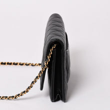 Load image into Gallery viewer, 新品未使用 CHANEL シャネル チェーンウォレット 長財布 AP0250 ランダム ココマーク キャビアスキン ブラック ゴールド金具 中古 4a002015