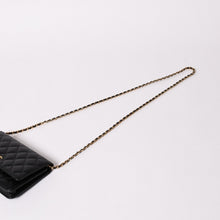 Load image into Gallery viewer, 新品未使用 CHANEL シャネル チェーンウォレット 長財布 AP0250 ランダム ココマーク キャビアスキン ブラック ゴールド金具 中古 4a002015