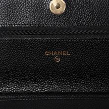 Load image into Gallery viewer, 新品未使用 CHANEL シャネル チェーンウォレット 長財布 AP0250 ランダム ココマーク キャビアスキン ブラック ゴールド金具 中古 4a002015